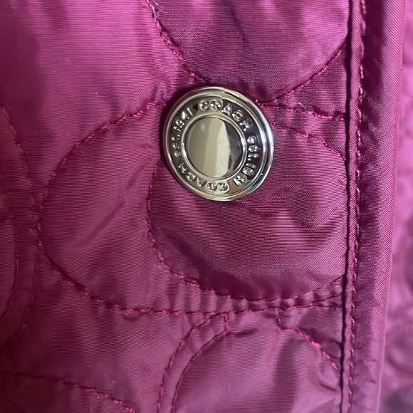 Coach logo quilted jacket size XS - Picture 5 of 9